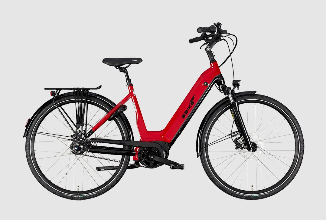 EBIKE Comfort Pro Wave - Rot-Schwarz Glanz - Fahrradwerk.net
