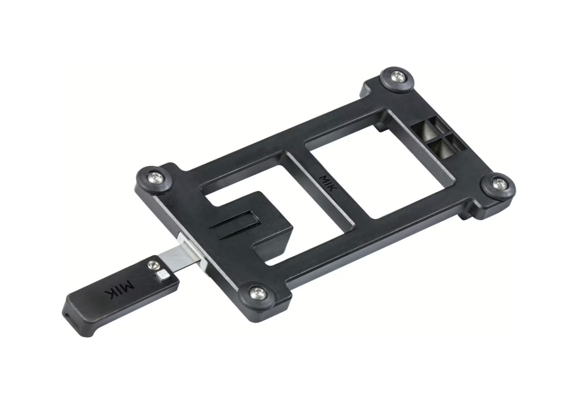 Platine D'adaptation Basil Pour Panier Avant Vélo – Plastique Noir, Durable, Facile à Monter, Compatible Paniers Basil, Pour Transport Pratique