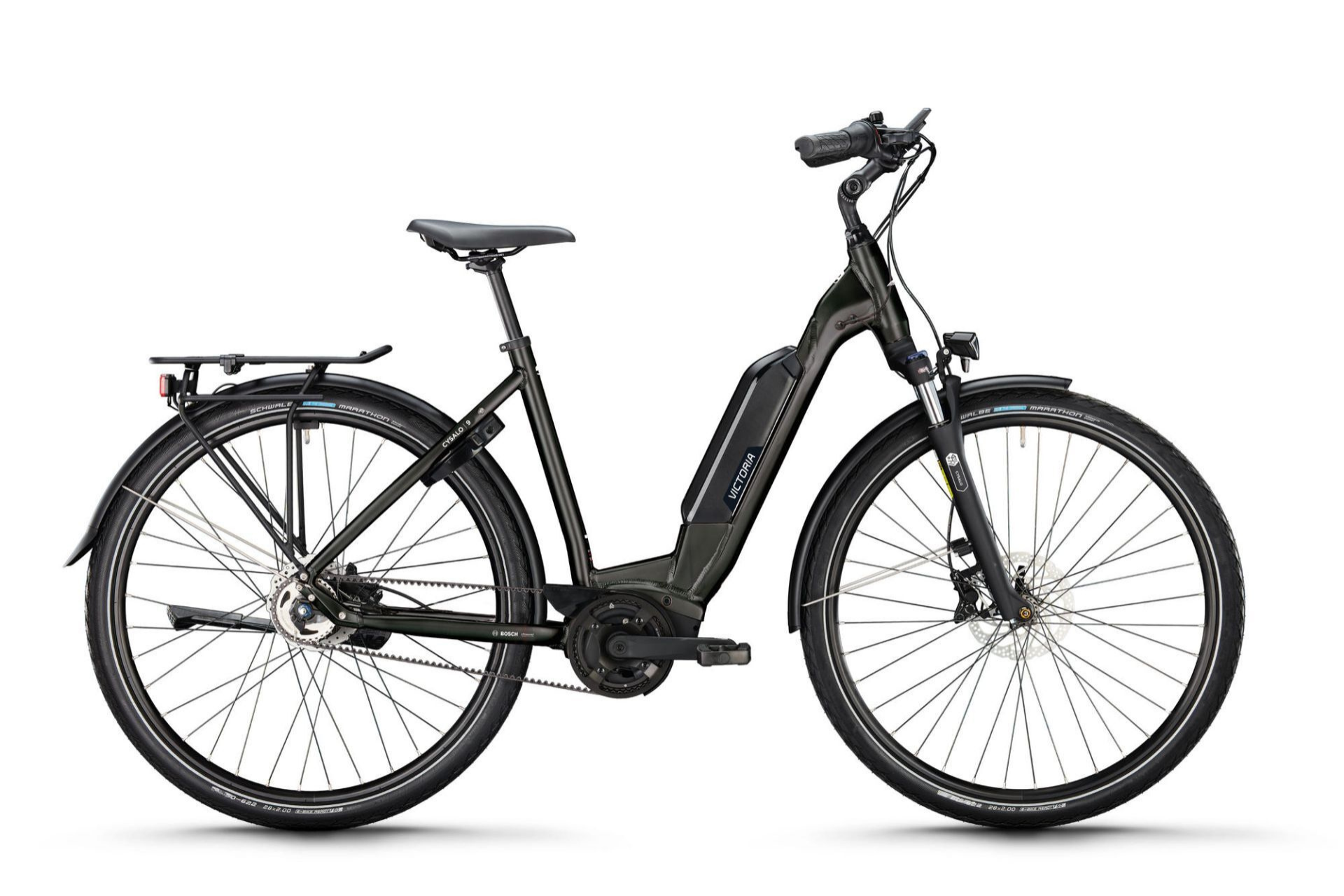 trekking e bike 750 watt BUWEE E-Bike 7 speed, derailleur gears, rear motor Eckbank 